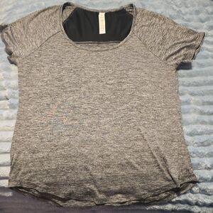 Bally Heather Gray Women's Short Sleeve Top